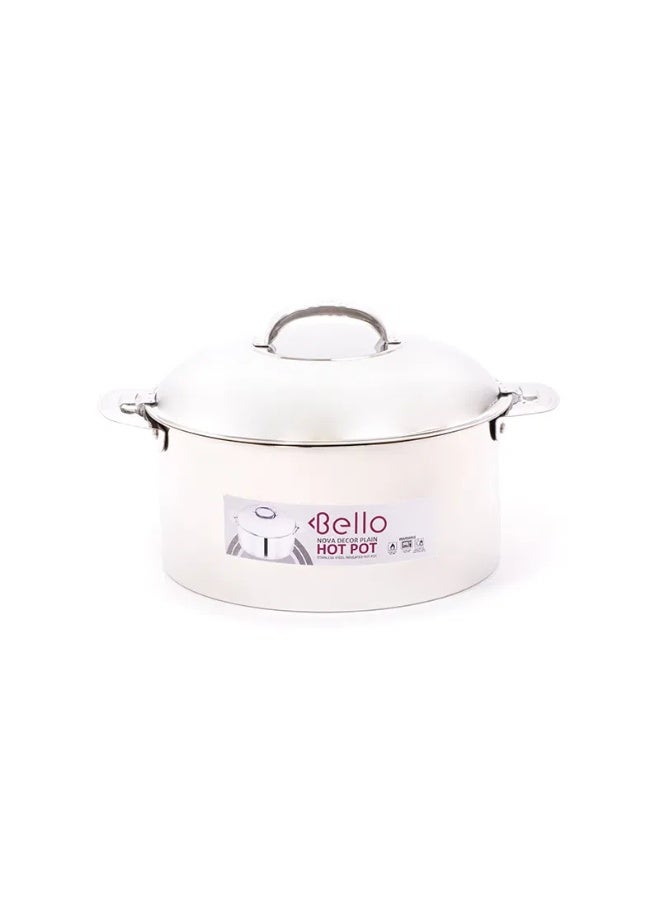 علبة طعام فضية سعة 3.5 لتر